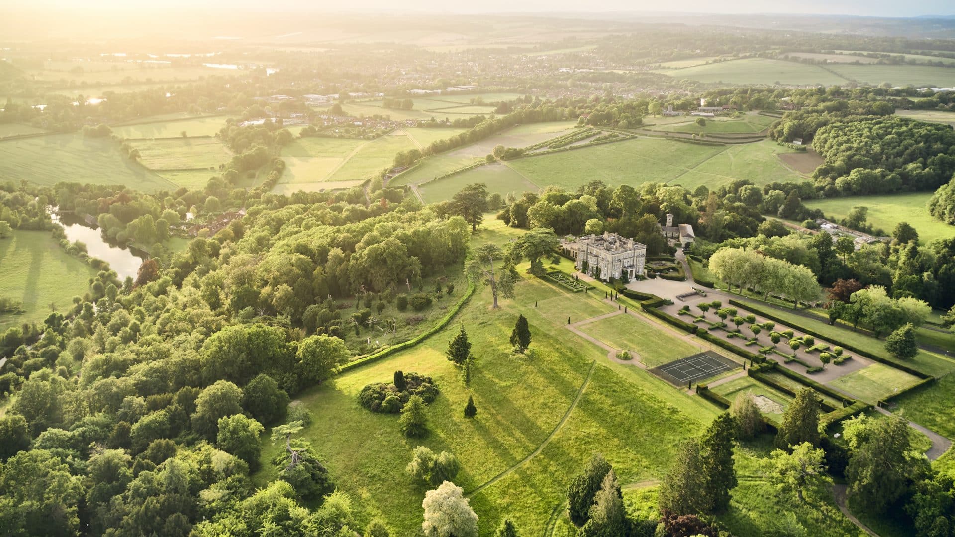 Hedsor House in the Buckinghamshire countryside